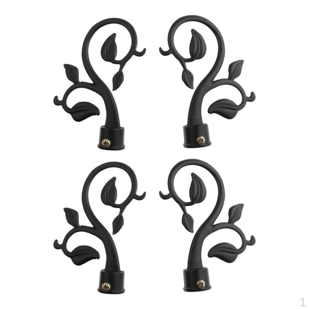 4 шт. Декоративные наконечники для шторного карниза / штанги, черные
4 шт. Декоративные наконечники для шторного карниза / штанги, черные