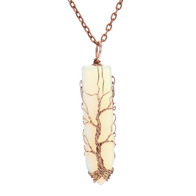 Vintage Winding Natural Stone Crystal Amethyst Sword-Shaped Tree Of Life Pendant Necklace N503
Vintage Winding Natural Stone Crystal Amethyst Sword-Shaped Tree Of Life Pendant Necklace N503