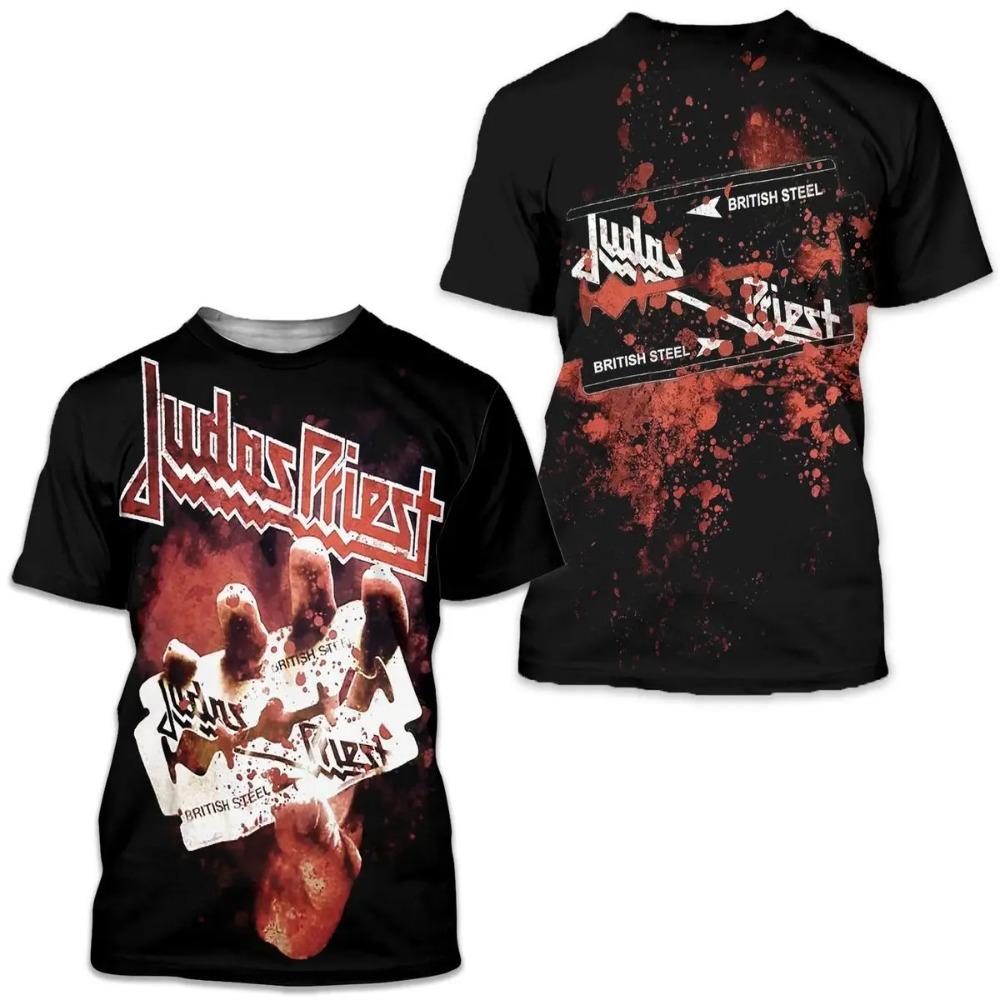 New Rock Judas Priest Band 3D Printed t shirts Men Women Hip Hop Short Sleeve T-shirt Tops Fashion Oversized Street Man Clothing 5XL
New Rock Judas Priest Band 3D Printed t shirts Men Women Hip Hop Short Sleeve T-shirt Tops Fashion Oversized Street Man Clothing 5XL