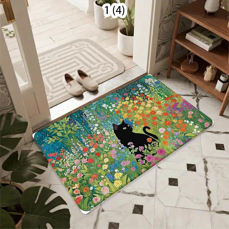 Cat Pattern Carpet Mat Rug Home Decoration Black Cat Theme Floor Mat Entrance Doorway Indoor Decorative Welcome Mat 40cm x 60cm
Cat Pattern Carpet Mat Rug Home Decoration Black Cat Theme Floor Mat Entrance Doorway Indoor Decorative Welcome Mat 40cm x 60cm
