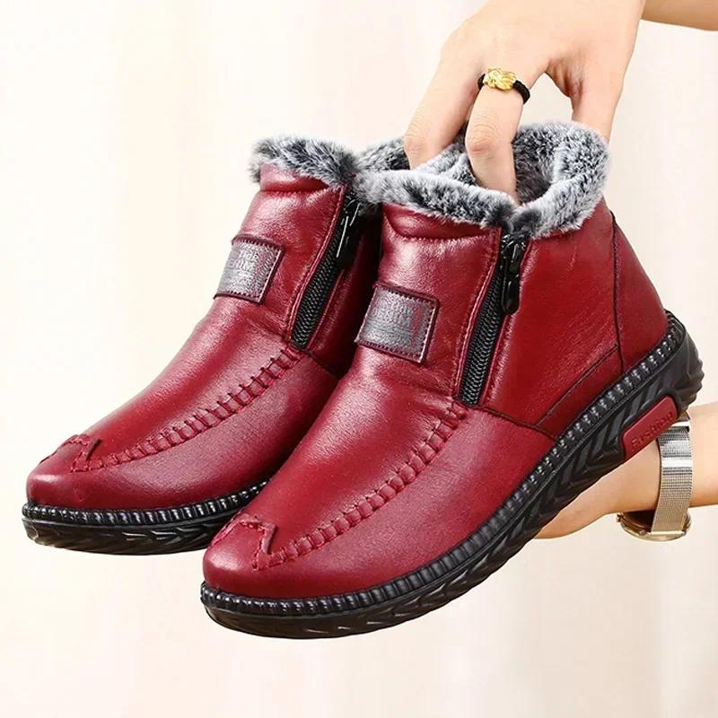 Fashion Women s Boots Plush Female Shoes Anti-slip Womens Snow Boot Winter Cotton Leather Shoes Casual Ankle Boots Botas Mujer 35
Fashion Women s Boots Plush Female Shoes Anti-slip Womens Snow Boot Winter Cotton Leather Shoes Casual Ankle Boots Botas Mujer 35