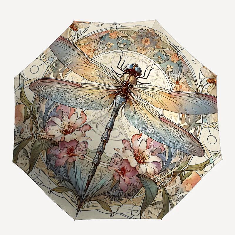 1pc Dragonfly Flowers umbrella with 8 iron ribs and a plastic handle, automatic opening and closing, and daily use.1030
1pc Dragonfly Flowers umbrella with 8 iron ribs and a plastic handle, automatic opening and closing, and daily use.1030