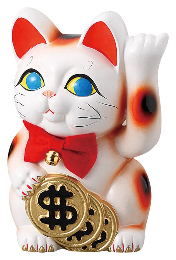 Maneki Neko Lucky Cat x 14 x 21cm White Dollar Cat Ceramic Tokoname Ware Made in Japan Ale-net 13.5 (H) белый
Maneki Neko Lucky Cat x 14 x 21cm White Dollar Cat Ceramic Tokoname Ware Made in Japan Ale-net 13.5 (H) белый