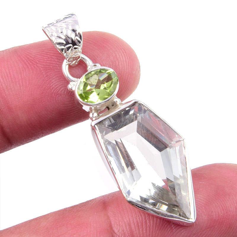 Natural Green Amethyst,Peridot 925 Solid Sterling Silver Gift Pendant 1.75 S5c50
Natural Green Amethyst,Peridot 925 Solid Sterling Silver Gift Pendant 1.75 S5c50
