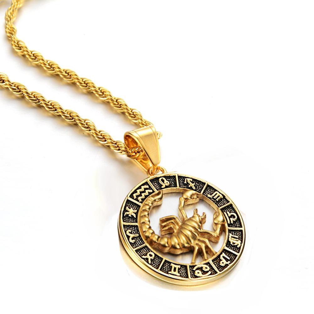 Scorpio Leo 12 Constellations Pendant Necklaces for Men Women Gold Color Stainless Steel Rope Chain Zodiac Signs Jewelry 2025 50cm
Scorpio Leo 12 Constellations Pendant Necklaces for Men Women Gold Color Stainless Steel Rope Chain Zodiac Signs Jewelry 2025 50cm