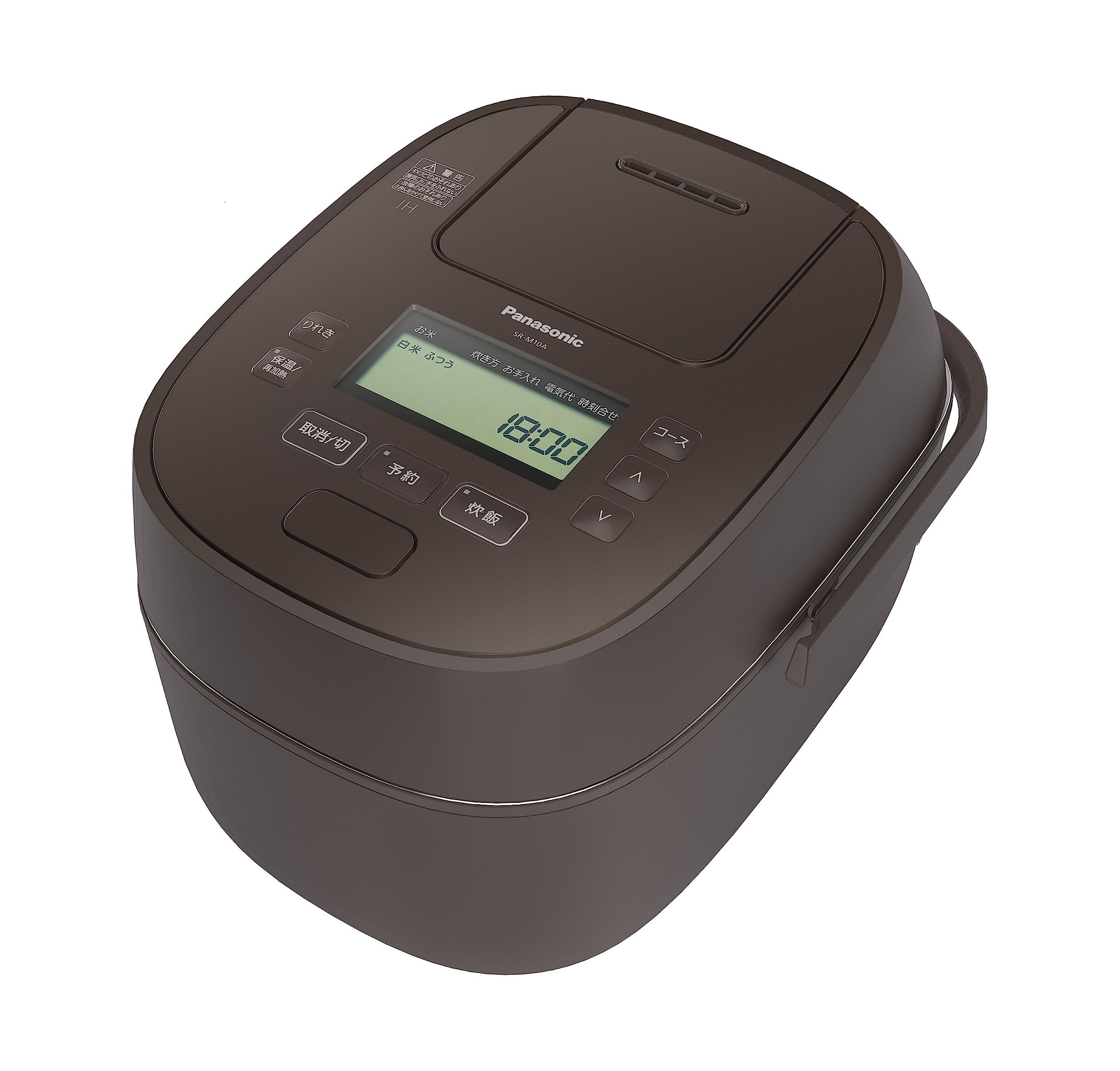 Panasonic Рисоварка 1 Sho Rapid Pressure Reduction Valve Odori Cooker Full Heat Generation 5 Stage IH Type Brown SR-M18A-T коричневий
Panasonic Рисоварка 1 Sho Rapid Pressure Reduction Valve Odori Cooker Full Heat Generation 5 Stage IH Type Brown SR-M18A-T коричневий