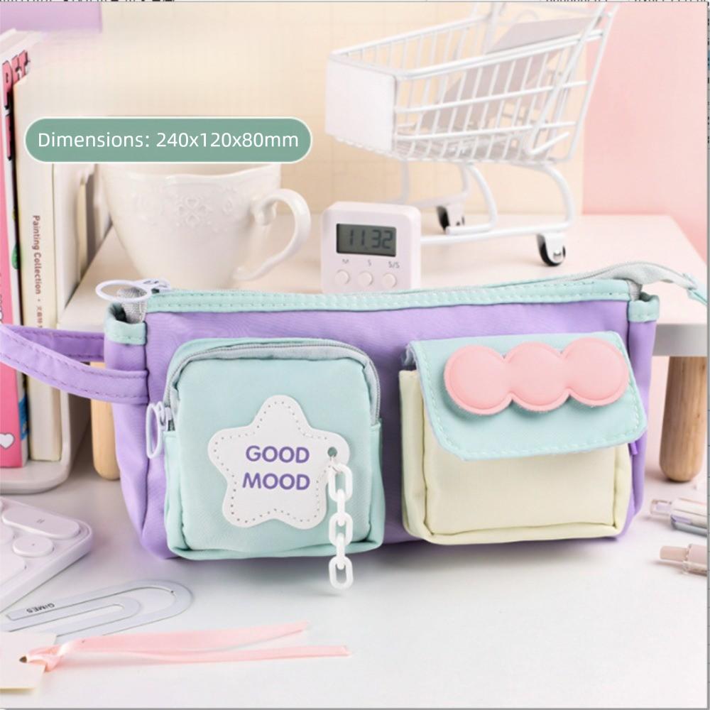 Пенал большой вместимости с двойным карманом, дофаминовый пенал, новая сумка для хранения канцелярских принадлежностей, школа
Пенал большой вместимости с двойным карманом, дофаминовый пенал, новая сумка для хранения канцелярских принадлежностей, школа