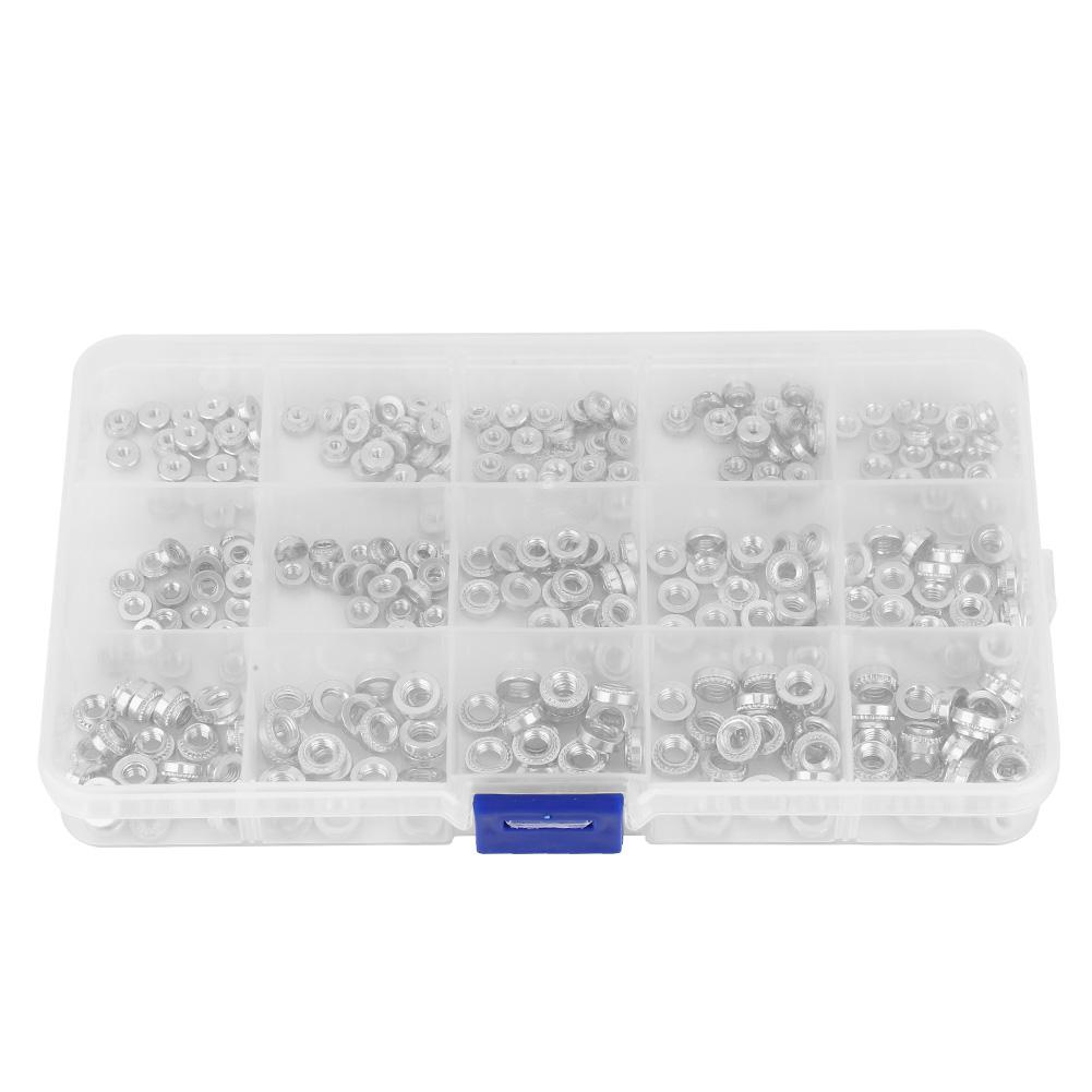 300 шт. Гайки Клепка под давлением Самоконтрящиеся гайки Металлический крепежный инструмент
300 шт. Гайки Клепка под давлением Самоконтрящиеся гайки Металлический крепежный инструмент