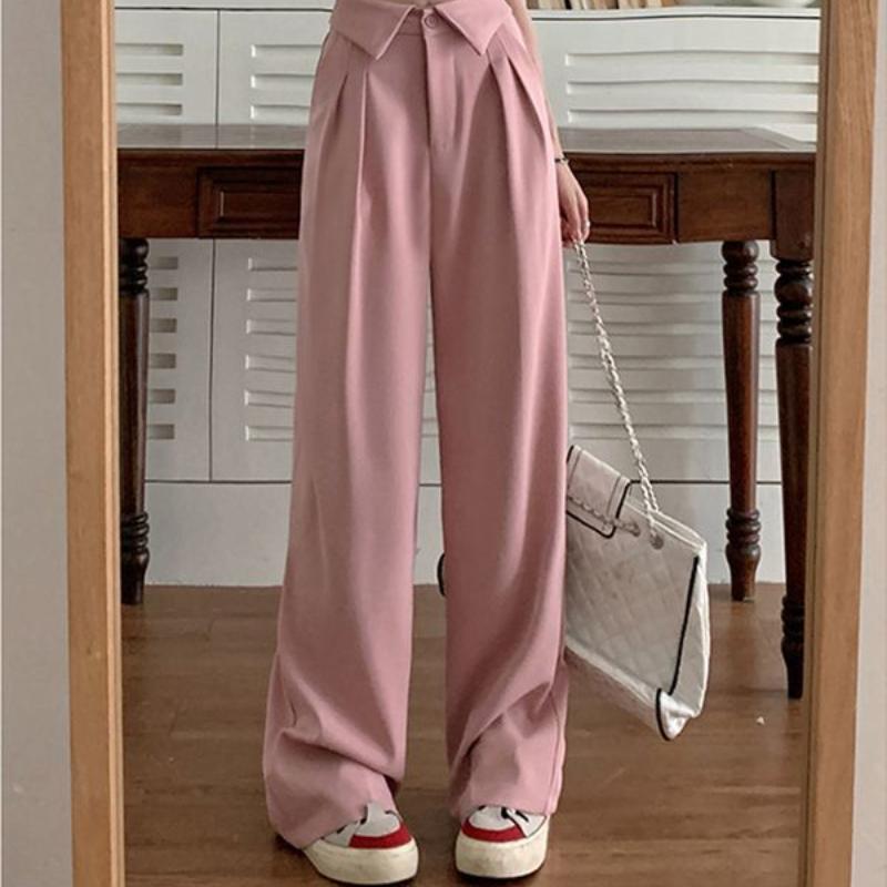 Большие размеры розовые брюки женские весенние и осенние брюки с отворотом на талии повседневные широкие брюки с высокой талией 2XL розовый
Большие размеры розовые брюки женские весенние и осенние брюки с отворотом на талии повседневные широкие брюки с высокой талией 2XL розовый