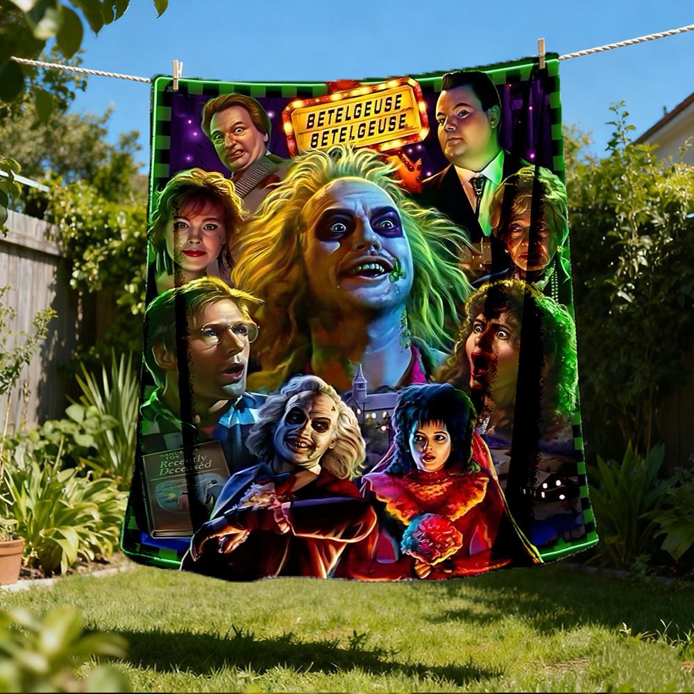 1pc Beetlejuice Outdoor Flannel Throw Blanket Soft, Lightweight & Warm for Sofa, Office Chair, Camping & Travel Durable Polyester Fabric 80x120cm
1pc Beetlejuice Outdoor Flannel Throw Blanket Soft, Lightweight & Warm for Sofa, Office Chair, Camping & Travel Durable Polyester Fabric 80x120cm