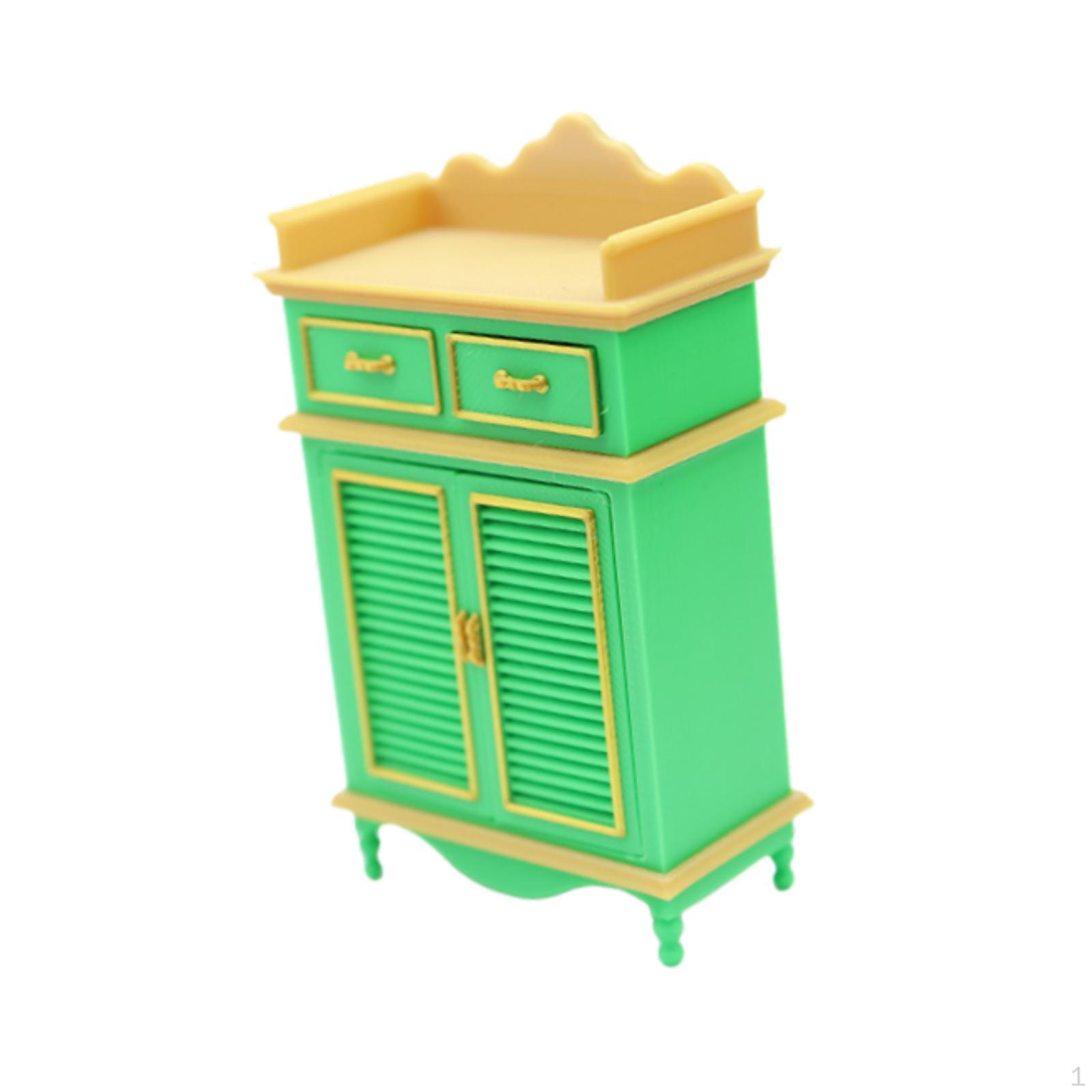 1/12 Scale Dollhouse Miniature Cabinet,Decorative,Tiny Micro Scene Decoration Lightweight Sturdy Green gold
1/12 Scale Dollhouse Miniature Cabinet,Decorative,Tiny Micro Scene Decoration Lightweight Sturdy Green gold