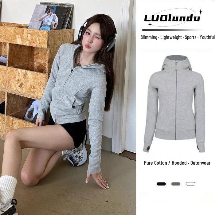 Women s American-Style Hooded Cardigan Sweatshirt - Autumn Slim Fit Versatile Top Medium
Women s American-Style Hooded Cardigan Sweatshirt - Autumn Slim Fit Versatile Top Medium