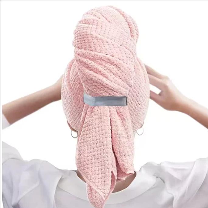 Большое однотонное влагопоглощающее полотенце для сушки волос из микрофибры, полотенце для волос с эластичным ремешком, мягкое быстросохнущее полотенце
Большое однотонное влагопоглощающее полотенце для сушки волос из микрофибры, полотенце для волос с эластичным ремешком, мягкое быстросохнущее полотенце