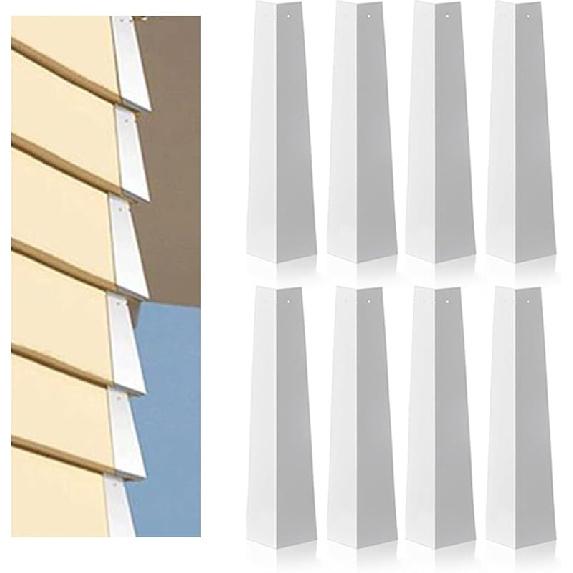 8 Pcs Aluminum Siding Corners - 8 Inch Outside White Siding Corner Caps, Smooth Metal Siding Panels Trim Nails Included for Mobile Home House 3 Holes
8 Pcs Aluminum Siding Corners - 8 Inch Outside White Siding Corner Caps, Smooth Metal Siding Panels Trim Nails Included for Mobile Home House 3 Holes