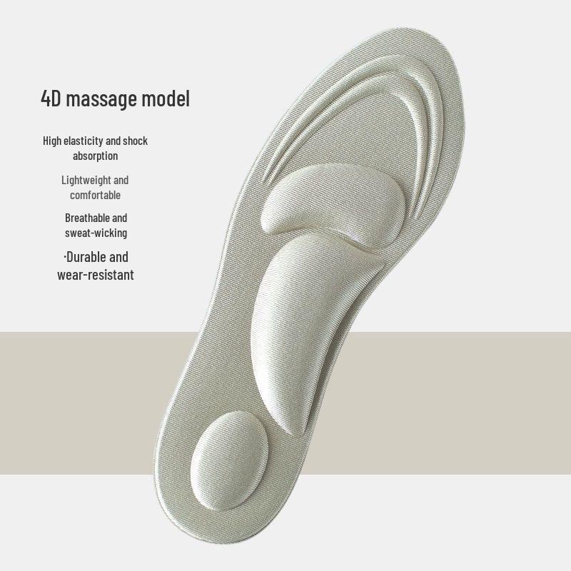 4D Sport Arch Massage Insoles: Soft, Breathable, Shock-Absorbing, Sweat-Absorbing Pads for Women Size 40-45 бежевий
4D Sport Arch Massage Insoles: Soft, Breathable, Shock-Absorbing, Sweat-Absorbing Pads for Women Size 40-45 бежевий