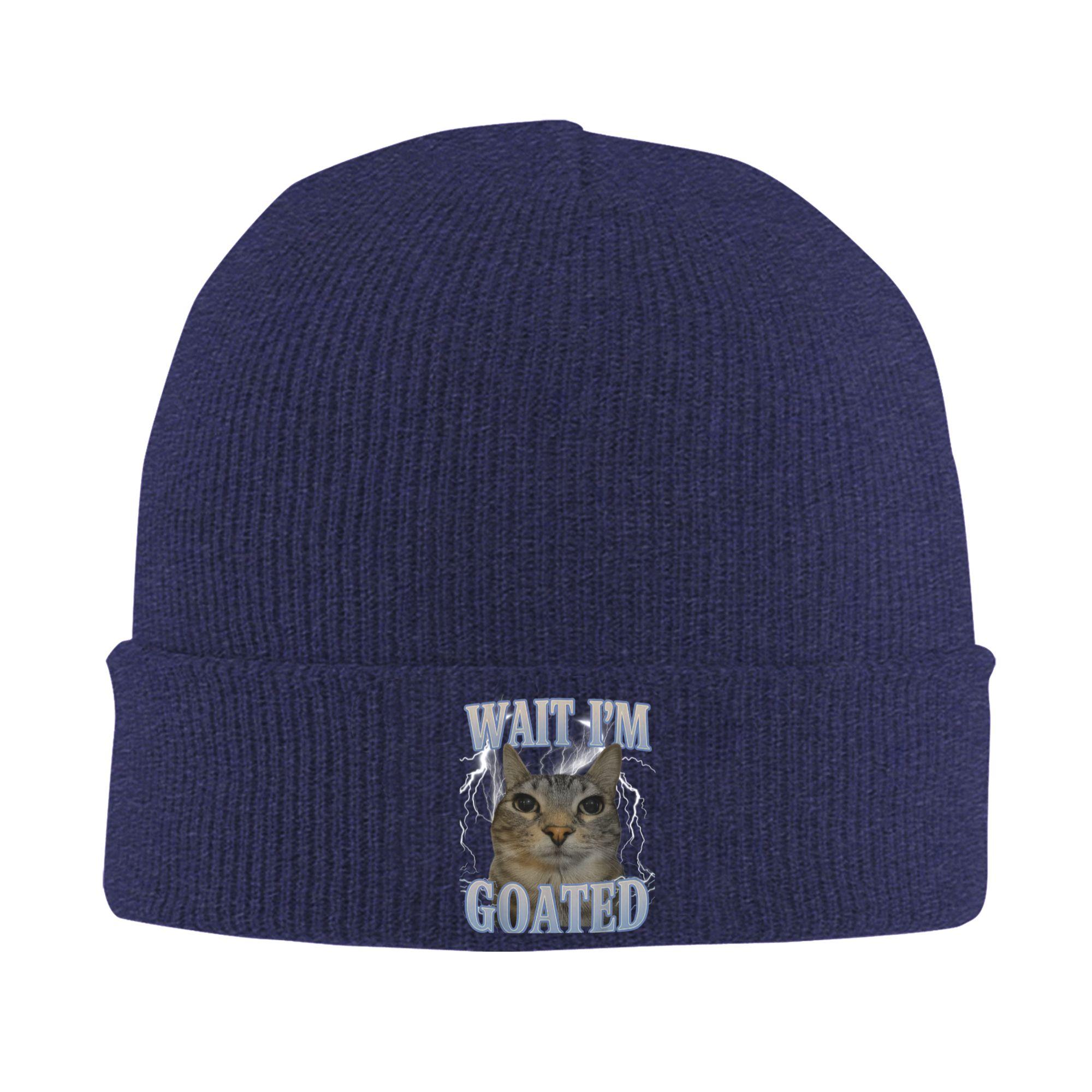 Men Women Wait I m Goated Cat Silly Funny Cat Meme Beanie Hats Funny Knitting Hat Winter Kpop Caps Custom Elastic Bonnet Hats One Size
Men Women Wait I m Goated Cat Silly Funny Cat Meme Beanie Hats Funny Knitting Hat Winter Kpop Caps Custom Elastic Bonnet Hats One Size