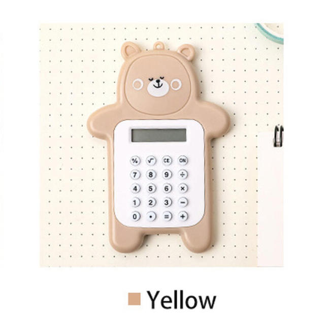 Mini Bear Digit Calculator Portable Adorable Calculator Pocket Size 8 Display Cartoon Style Bear Adorable Creative Calculator Office Supplies жовтий
Mini Bear Digit Calculator Portable Adorable Calculator Pocket Size 8 Display Cartoon Style Bear Adorable Creative Calculator Office Supplies жовтий