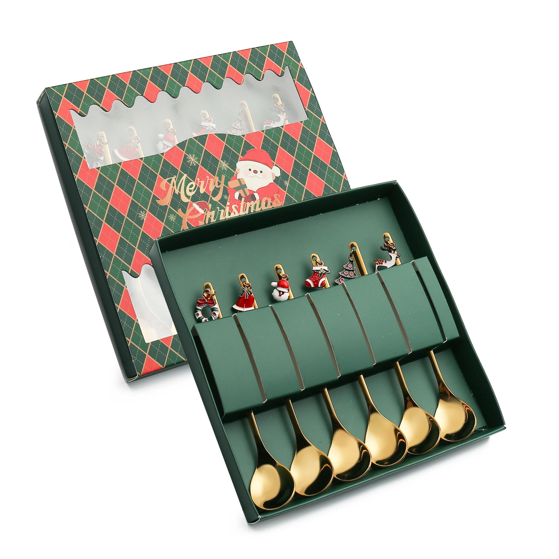 Різдвяна ложка HANYANG Золота ложка-підвіска Різдвяний подарунок периферійний різдвяний капелюх Подарункова ложка Подарунковий набір столових приборів as the picture9 золотий
Різдвяна ложка HANYANG Золота ложка-підвіска Різдвяний подарунок периферійний різдвяний капелюх Подарункова ложка Подарунковий набір столових приборів as the picture9 золотий