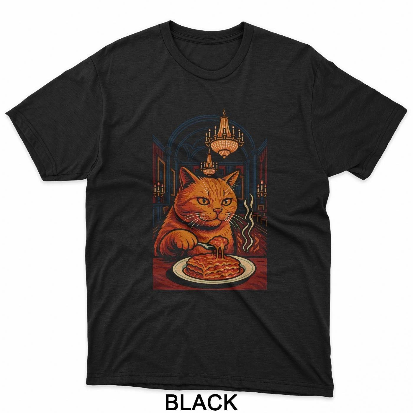 Fancy Cat Eating Lasagna, Cat Food Art, Gourmet Dining T-Shirt 4XL
Fancy Cat Eating Lasagna, Cat Food Art, Gourmet Dining T-Shirt 4XL
