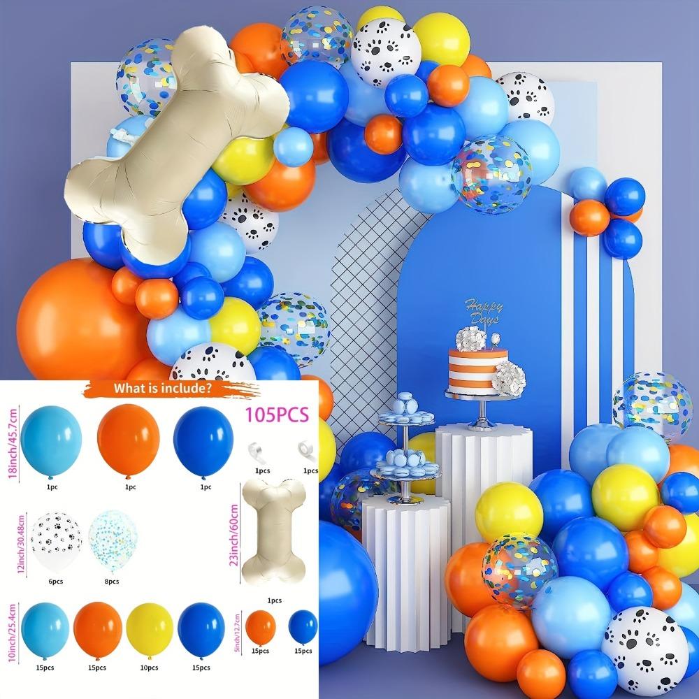 105PCS Cartoon Dog Claw Print Balloon Arch Set Happy Birthday Bath Blue Red Ni Blue Bone Party Balloon Decoration Party Needs Other
105PCS Cartoon Dog Claw Print Balloon Arch Set Happy Birthday Bath Blue Red Ni Blue Bone Party Balloon Decoration Party Needs Other