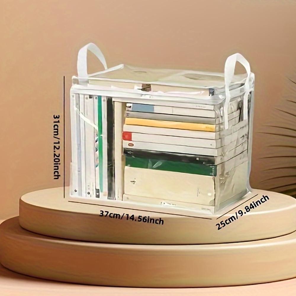 Transparent PVC School Season Storage Bag with Window for Books and Magazines 37cm*25cm*31cm
Transparent PVC School Season Storage Bag with Window for Books and Magazines 37cm*25cm*31cm
