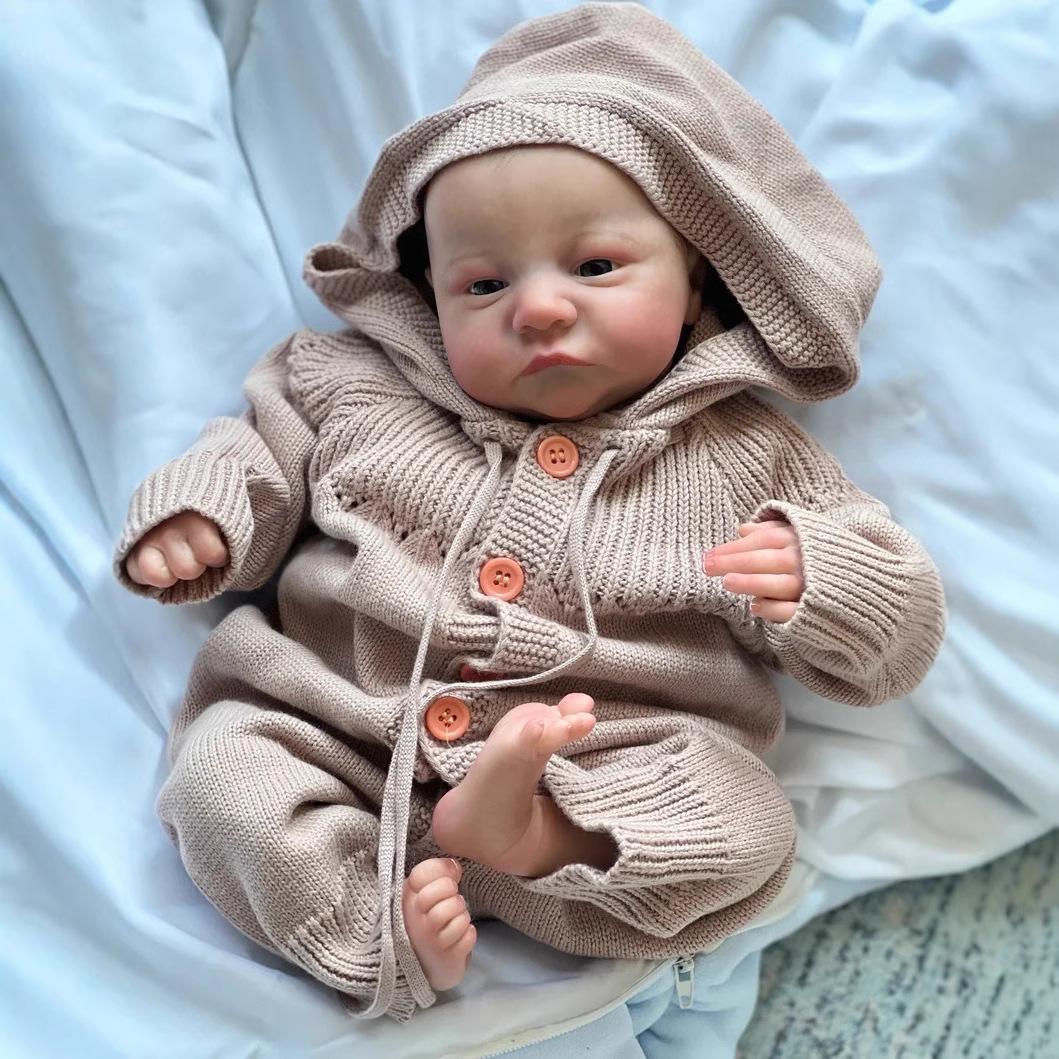 49cm Realistic Reborn Doll Baby Girl Doll -Full Body Silicone Bath Doll 3D Skin with Visible Veins & Hand-Rooted Hair girl
49cm Realistic Reborn Doll Baby Girl Doll -Full Body Silicone Bath Doll 3D Skin with Visible Veins & Hand-Rooted Hair girl