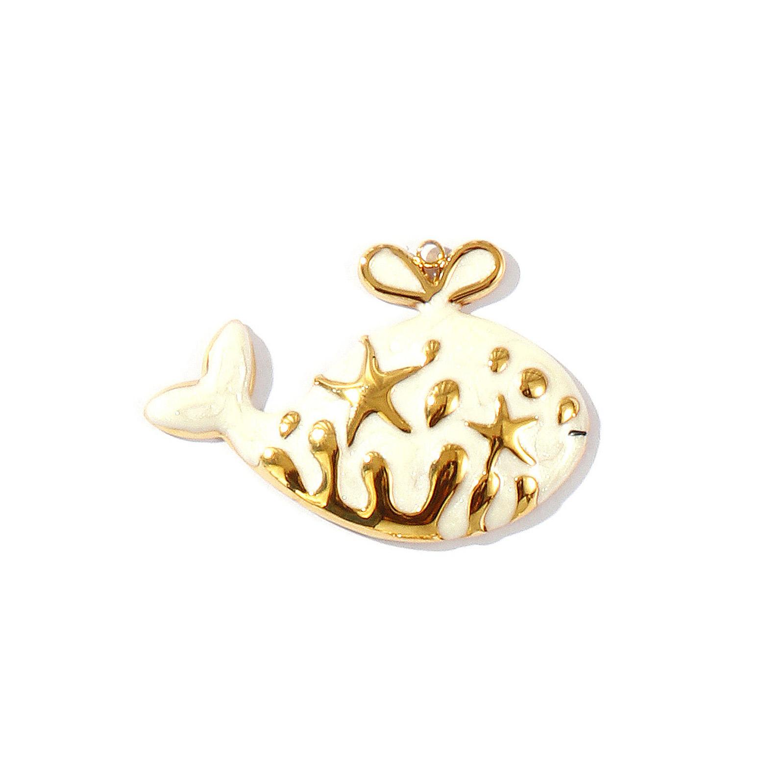 1pc Stainless Steel Charms 18K Gold Plated Shell Starfish Whale Animal Multicolor Enamel Pearlized Pendant DIY Necklace Jewelry
1pc Stainless Steel Charms 18K Gold Plated Shell Starfish Whale Animal Multicolor Enamel Pearlized Pendant DIY Necklace Jewelry