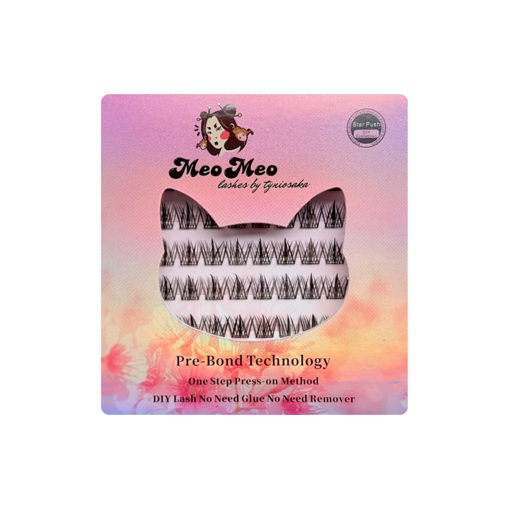 Meomeo False Eyelashes Slay, Cluster Type, with Glue, Emphasizes Outer Corners, Beginner-Friendly
Meomeo False Eyelashes Slay, Cluster Type, with Glue, Emphasizes Outer Corners, Beginner-Friendly
