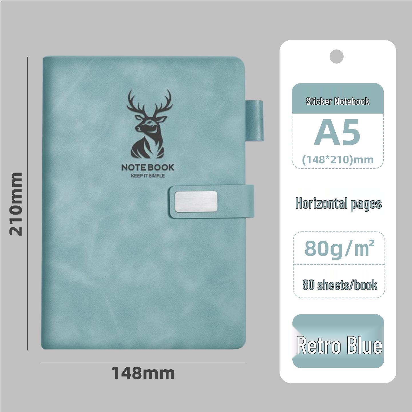 Custom A5 Deer Head Notebook with Thickened Cover and Logo Print
Custom A5 Deer Head Notebook with Thickened Cover and Logo Print