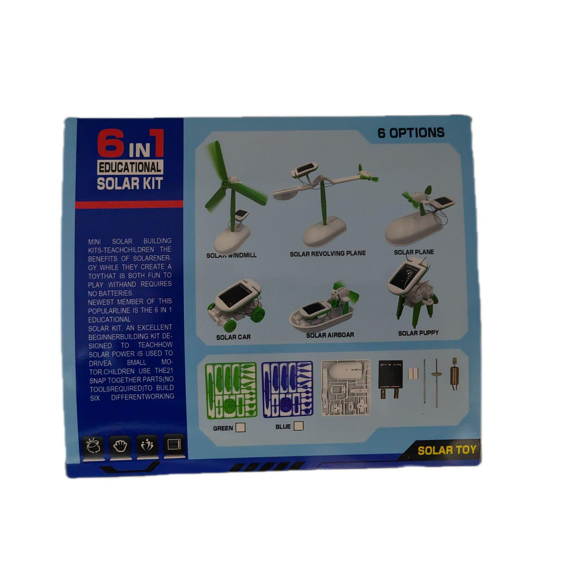 Образовательная научная игрушка 6-в-1 на солнечной энергии для детей
Образовательная научная игрушка 6-в-1 на солнечной энергии для детей