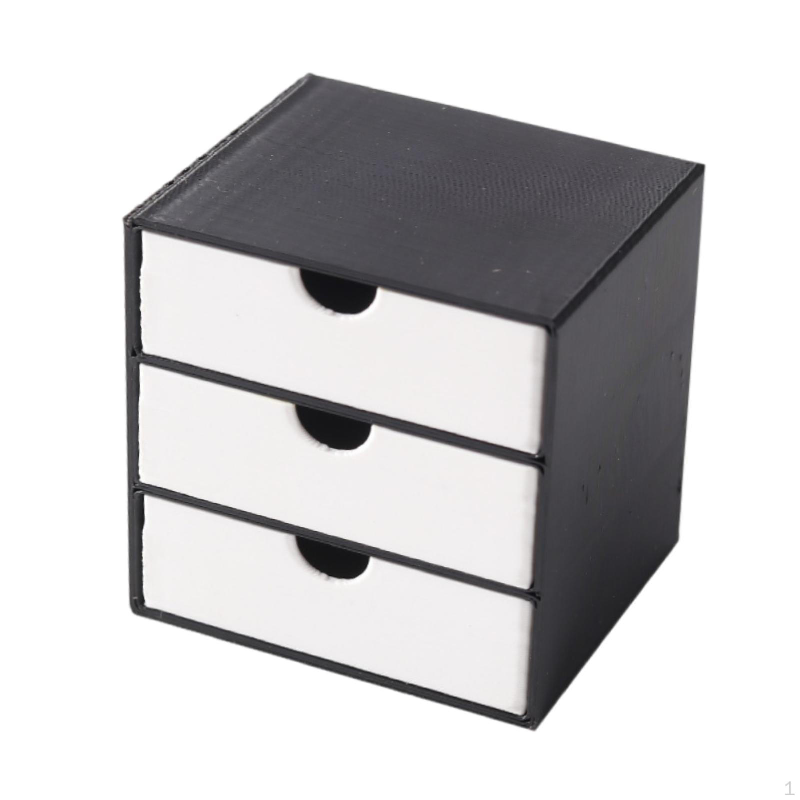 1/12 Dollhouse Cabinet 3 Layer Drawers Living Room Decorative for DIY Projects Furniture Model Black White
1/12 Dollhouse Cabinet 3 Layer Drawers Living Room Decorative for DIY Projects Furniture Model Black White