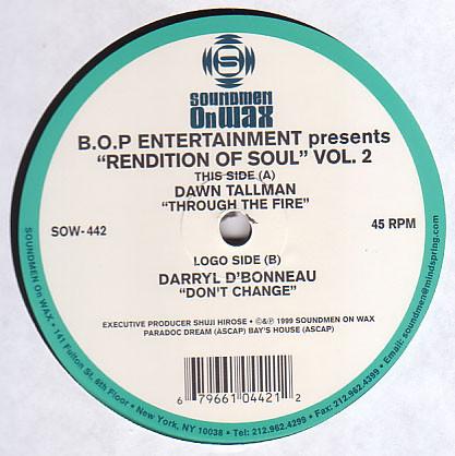 12inch Record B.O.P. - Rendition Of Soul Vol. 2 SOW442 Soundmen On Wax 1999 US Dance & Electronica Used
12inch Record B.O.P. - Rendition Of Soul Vol. 2 SOW442 Soundmen On Wax 1999 US Dance & Electronica Used