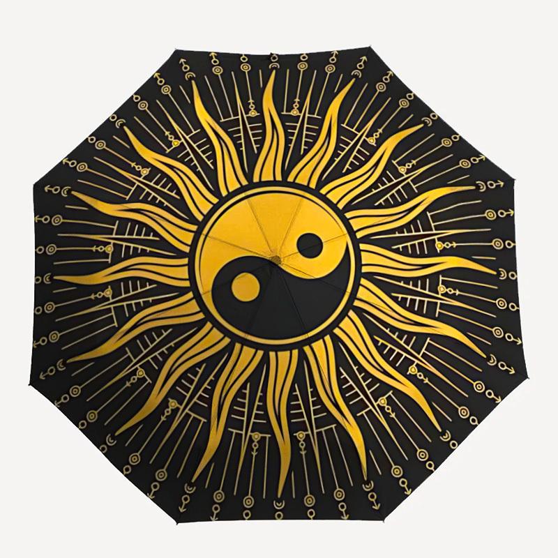 1pc YinYang Sunburst Auto Open/close, All-Season Portable Folding Umbrella for Women & Men, Travel, Everyday, Formal Events - Compact Luxury Parasol,
1pc YinYang Sunburst Auto Open/close, All-Season Portable Folding Umbrella for Women & Men, Travel, Everyday, Formal Events - Compact Luxury Parasol,