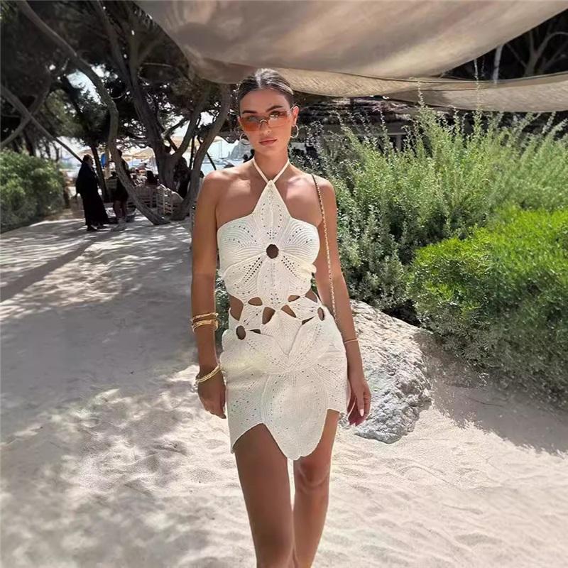 Asymmetrical Lace Halter Neck Sexy Dress Elegant Hollow Out Bodycon Dress For Women European And American Style Lace Dress L белый
Asymmetrical Lace Halter Neck Sexy Dress Elegant Hollow Out Bodycon Dress For Women European And American Style Lace Dress L белый