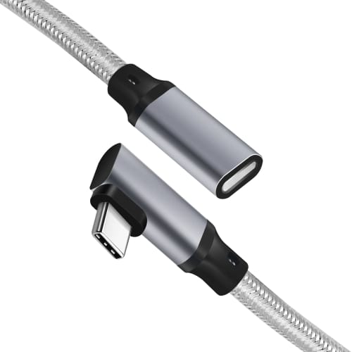USB type C Extension Cable (3m, Gray) L-shaped LpoieJun USB 3.1 Gen2 (10Gbps) High Speed Data Communication / 4K@60Hz Video Output / 100W PD Quick Cha
USB type C Extension Cable (3m, Gray) L-shaped LpoieJun USB 3.1 Gen2 (10Gbps) High Speed Data Communication / 4K@60Hz Video Output / 100W PD Quick Cha