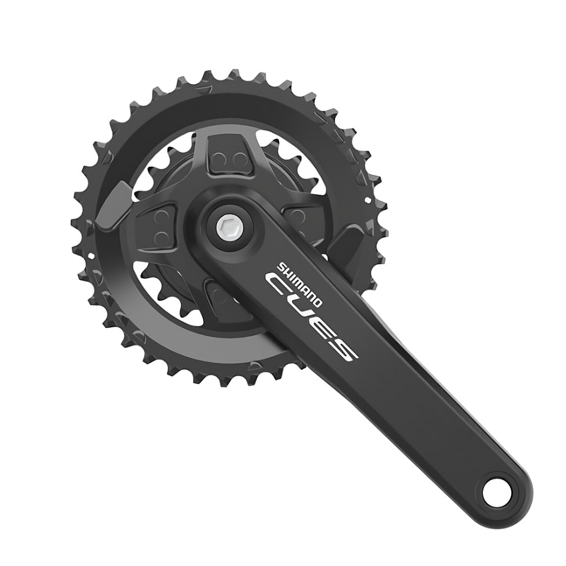 SHIMANO CUES Front Chainwheel Without Chain Guard Crank EFCU40102EX06X FC-U4010-2 Length/175mm 40/26T 9/10/11S
SHIMANO CUES Front Chainwheel Without Chain Guard Crank EFCU40102EX06X FC-U4010-2 Length/175mm 40/26T 9/10/11S