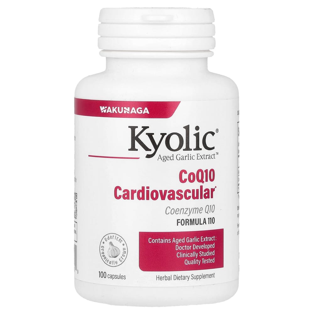 Kyolic Aged Garlic Extract CoQ10 Formula 110, 100 Capsules 100 pcs - 1 ea
Kyolic Aged Garlic Extract CoQ10 Formula 110, 100 Capsules 100 pcs - 1 ea