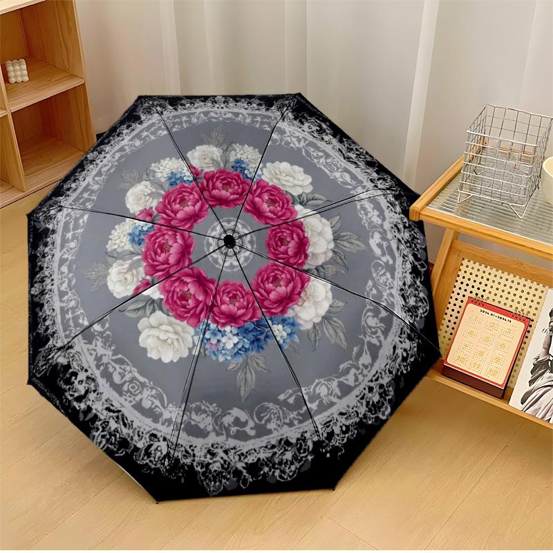 Floral Kaleidoscope Design 5 Theme Automatic Umbrella Compact 8-Rib Design Sturdy Construction Durable Umbrella Stylish Accessory
Floral Kaleidoscope Design 5 Theme Automatic Umbrella Compact 8-Rib Design Sturdy Construction Durable Umbrella Stylish Accessory