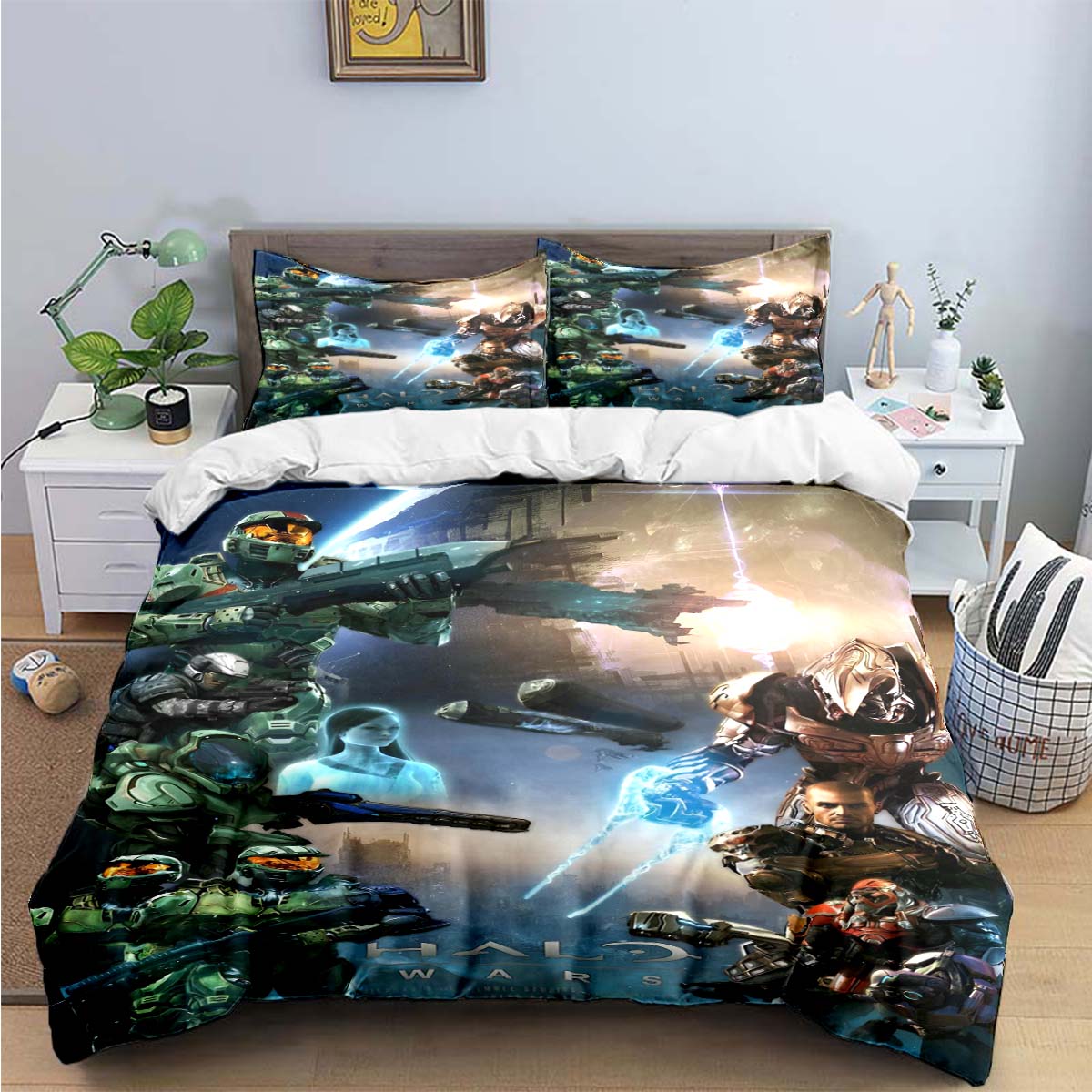 Game H-Halo 2 Xbox Mechwarrior Print Bedding Sets Bed Supplies Set Duvet Cover Bed Comforter Set Bedding Set Luxury Gift AU Queen(210*210cm)3pcs
Game H-Halo 2 Xbox Mechwarrior Print Bedding Sets Bed Supplies Set Duvet Cover Bed Comforter Set Bedding Set Luxury Gift AU Queen(210*210cm)3pcs