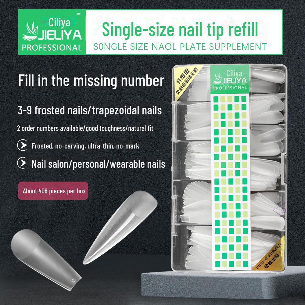Ultra-Thin Frosted Long Trapezoidal Nail Tips: Seamless, Single Number, Free Grinding, Water Drop Design
Ultra-Thin Frosted Long Trapezoidal Nail Tips: Seamless, Single Number, Free Grinding, Water Drop Design