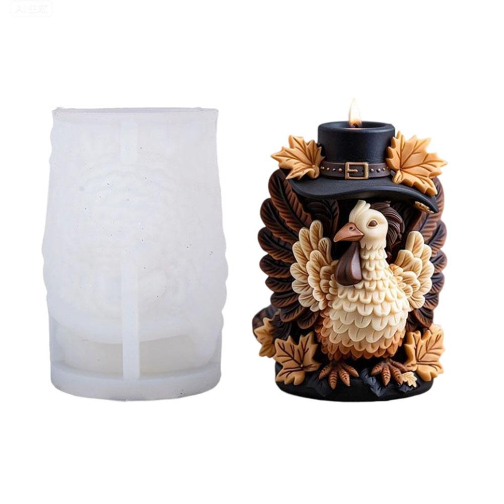 Thanksgiving Turkey Silicone Candle Mold 3D Stereo Resin Clay Soap Mould For DIY Christmas Home Party Decor Craft Making
Thanksgiving Turkey Silicone Candle Mold 3D Stereo Resin Clay Soap Mould For DIY Christmas Home Party Decor Craft Making