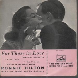 7inch Record RONNIE HILTON For Those In Love 7EG8198 His Masters Vo 1956 UK Pop Used
7inch Record RONNIE HILTON For Those In Love 7EG8198 His Masters Vo 1956 UK Pop Used