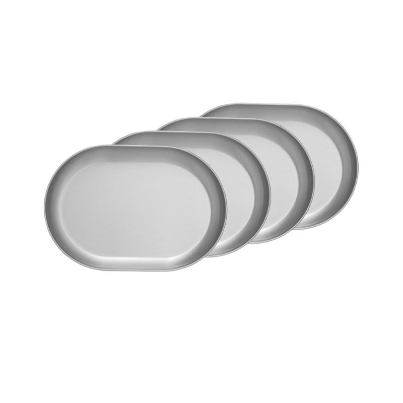 4Pcs 304Stainless Steel Tableware Set Serving Plates Picnics Camping Plates Party Dishware Set for Outdoor and Indoor 1
4Pcs 304Stainless Steel Tableware Set Serving Plates Picnics Camping Plates Party Dishware Set for Outdoor and Indoor 1
