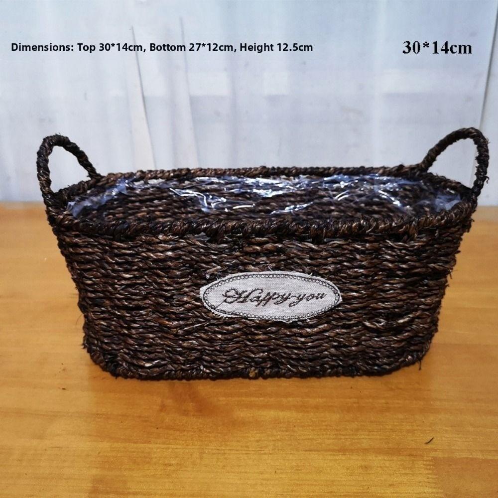 Handwoven Imitation Rattan Handhold Home Decoration /Restaurant Serving Tabletop Display 30*14cm
Handwoven Imitation Rattan Handhold Home Decoration /Restaurant Serving Tabletop Display 30*14cm