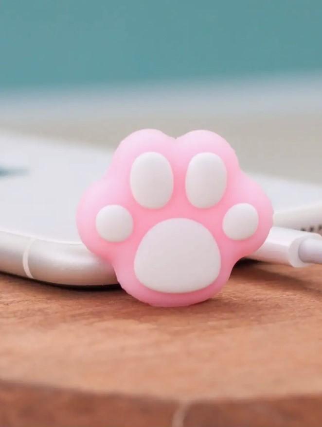 Protective clamp for charging cables protection from abrasion cat paw 1pc pink 2 рожевий
Protective clamp for charging cables protection from abrasion cat paw 1pc pink 2 рожевий