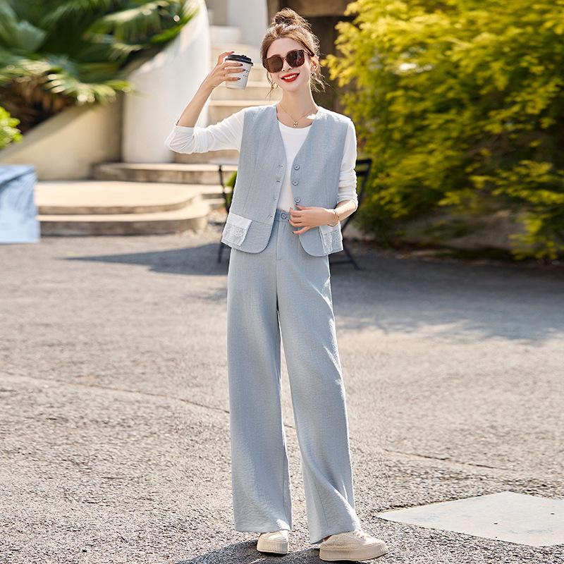 Women s Spring 3-Piece Suit: Little Fragrant Style Shirt, Vest & Wide-Leg Pants (2025C) M 110-120kg
Women s Spring 3-Piece Suit: Little Fragrant Style Shirt, Vest & Wide-Leg Pants (2025C) M 110-120kg