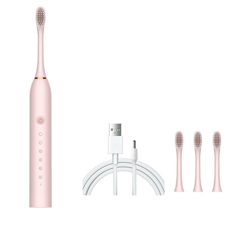 6 Modes Sonic Electric Toothbrush USB Rechargeable Tooth Brush Adult Washable Teeth Whitening and Cleaning Brush X.Q.M.Q X-3
6 Modes Sonic Electric Toothbrush USB Rechargeable Tooth Brush Adult Washable Teeth Whitening and Cleaning Brush X.Q.M.Q X-3
