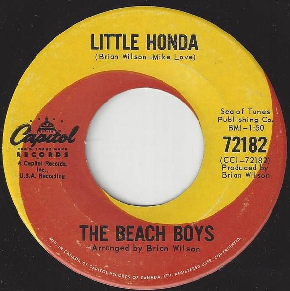 7inch Record BEACH BOYS Little Honda When I Grow Up To B 72182 Capitol Records 1964 Canada Rock Used
7inch Record BEACH BOYS Little Honda When I Grow Up To B 72182 Capitol Records 1964 Canada Rock Used