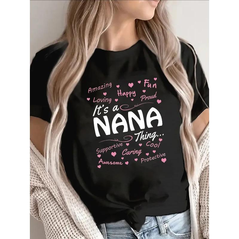 Short-Sleeved Black T-Shirt for Grandmothers, Showcasing a Print That Says It S a for Nana Thing Along with Affectionate Words. S чёрный
Short-Sleeved Black T-Shirt for Grandmothers, Showcasing a Print That Says It S a for Nana Thing Along with Affectionate Words. S чёрный