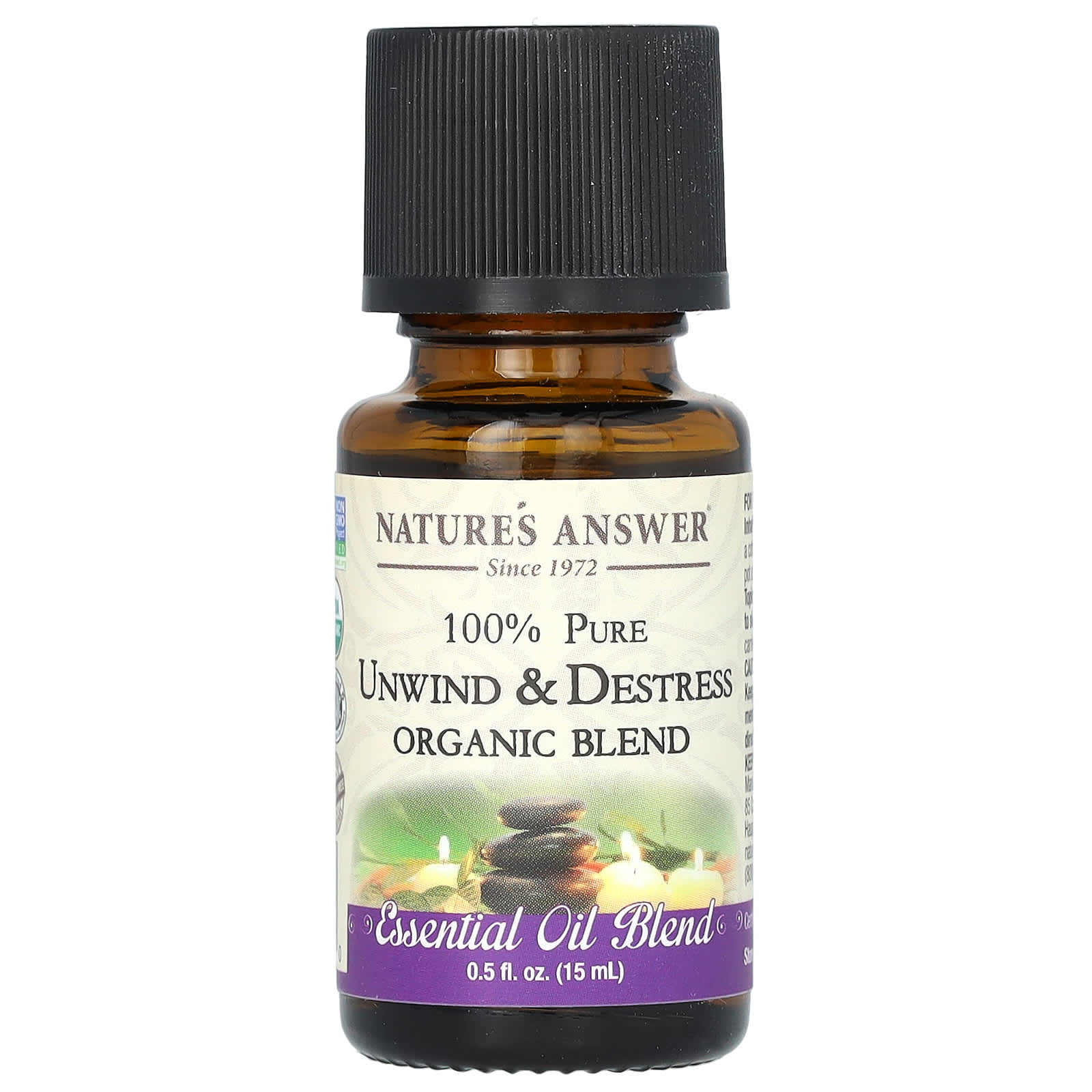 Nature s Answer, Organic Essential Oil Blend, Relaxation & Stress Relief, 0.5 fl oz (15 ml)
Nature s Answer, Organic Essential Oil Blend, Relaxation & Stress Relief, 0.5 fl oz (15 ml)
